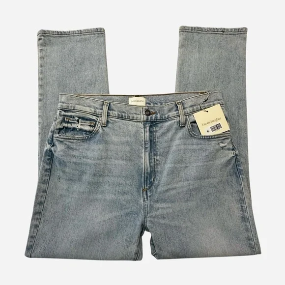 Favorite Daughter NWT Valentina Super High Rise Cigarette Jeans Malibu Clean